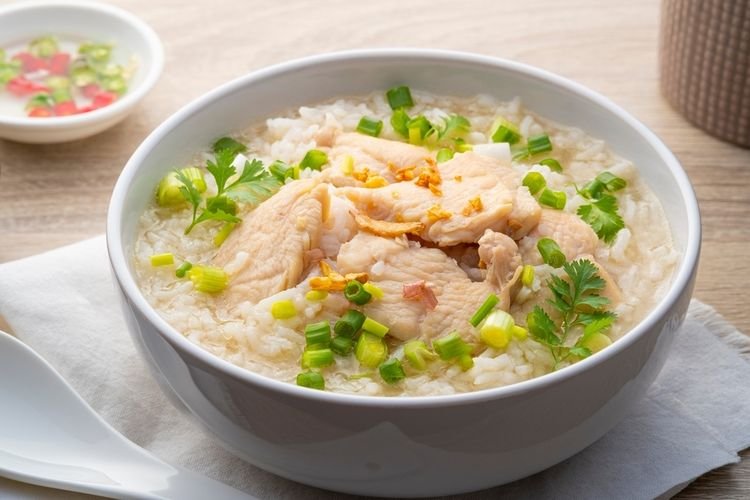 Resep Bubur Ayam Rebus ala Chinese Food Solusi Sehat